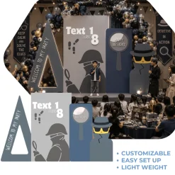 Spy Mission Foam Core Birthday Backdrop Kit by PopScene™