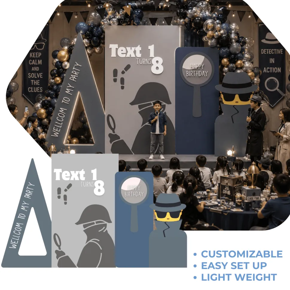 Spy Mission Foam Core Birthday Backdrop Kit by PopScene™