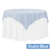 54" Square 200 GSM Polyester Tablecloth / Overlay - Dusty Blue