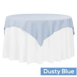 54" Square 200 GSM Polyester Tablecloth / Overlay - Dusty Blue