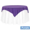 54" Square 200 GSM Polyester Tablecloth / Overlay - Purple