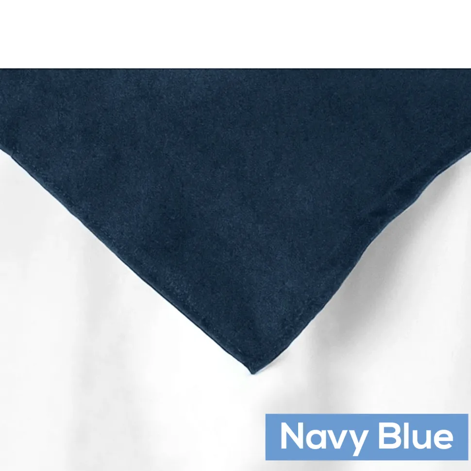 72" Square 200 GSM Polyester Tablecloth / Overlay - Navy Blue