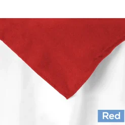 72" Square 200 GSM Polyester Tablecloth / Overlay - Red