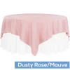 90" Square 200 GSM Polyester Tablecloth / Overlay - Dusty Rose/Mauve