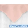 54" Square 200 GSM Polyester Tablecloth / Overlay - Blush/Rose Gold