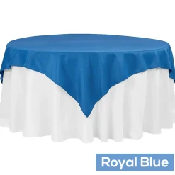 72" Square 200 GSM Polyester Tablecloth / Overlay - Royal Blue