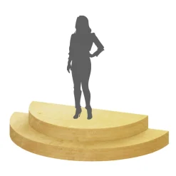 Stackable Half Circle Mini Stage Set