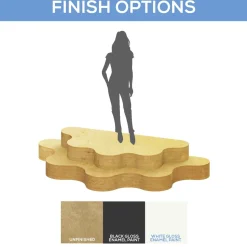 Stackable Wavy Half Mini Stage Set