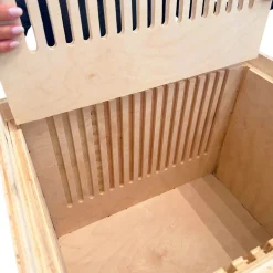 Stackable Wood Charger Plate Crate for Easy Transport & Storage - Holds 16 Plates!