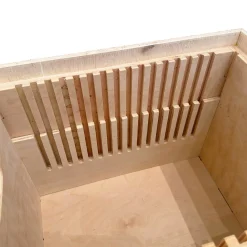 Stackable Wood Charger Plate Crate for Easy Transport & Storage - Holds 16 Plates!