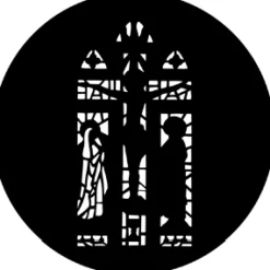 Stained Glass Blue - Stock Gobo for Gobo Light Projectors - Choose your size!