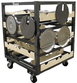 Stanchion Cart, Horizontal Storage 20 PCS