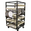 Stanchion Cart, Horizontal Storage 32 PCS