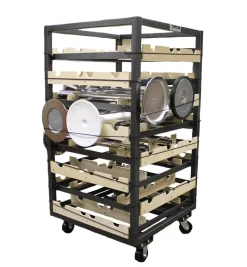 Stanchion Cart, Horizontal Storage 32 PCS