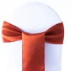Standard Satin Chair Sash - Rust