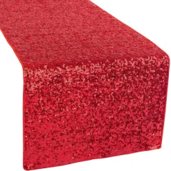Standard Sequin Table Runner by Eastern Mills - Red