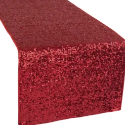 Standard Sequin Table Runner by Eastern Mills - Apple Red