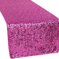 Standard Sequin Table Runner by Eastern Mills - Fuchsia