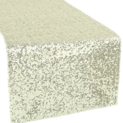 Standard Sequin Table Runner by Eastern Mills - Ivory