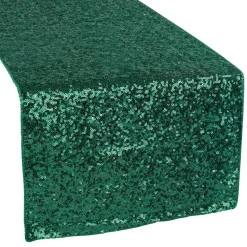 Standard Sequin Table Runner by Eastern Mills - Emerald Green