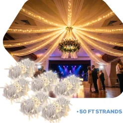 Starlight Lighting Kit - 6 strands of Lights Recommended for 12 Panel Ceiling Draping Kit