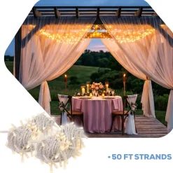 Starlight Lighting Kit - 2 strands of Lights Recommended for 4 Panel Ceiling Draping Kit