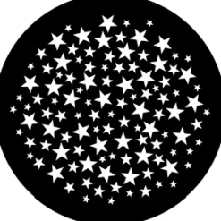 Stars 6 - Stock Gobo for Gobo Light Projectors - Choose your size!