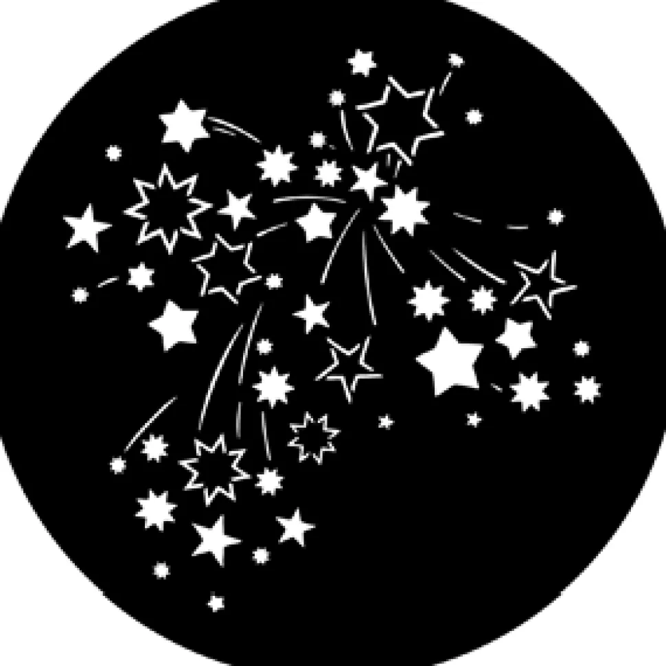 Stars 8 - Stock Gobo for Gobo Light Projectors - Choose your size!