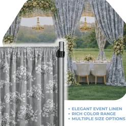 Steel Lindos Curtain Panel w/ 4