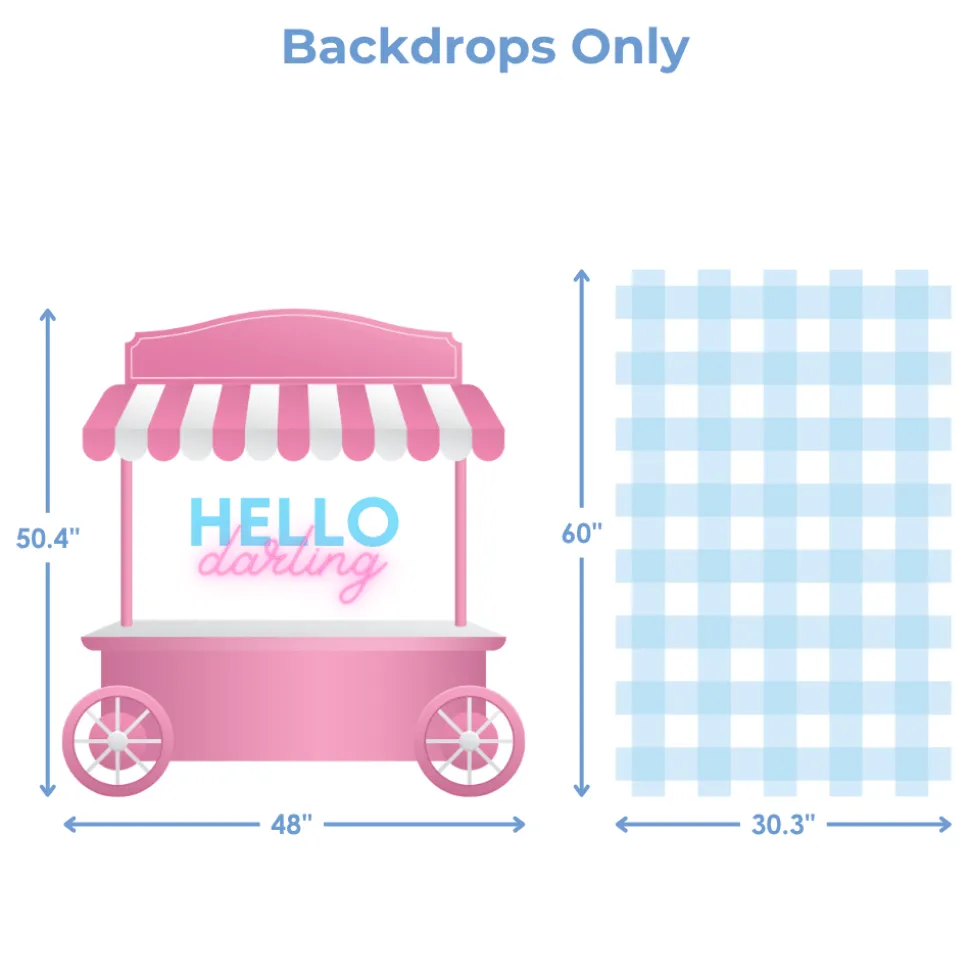 Strawberry Bliss Foam Core Backdrop Kit by PopScene™