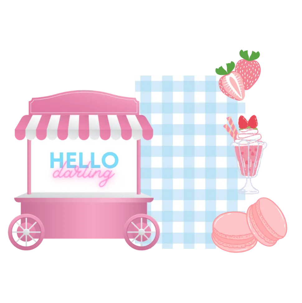 Strawberry Bliss Foam Core Backdrop Kit by PopScene™