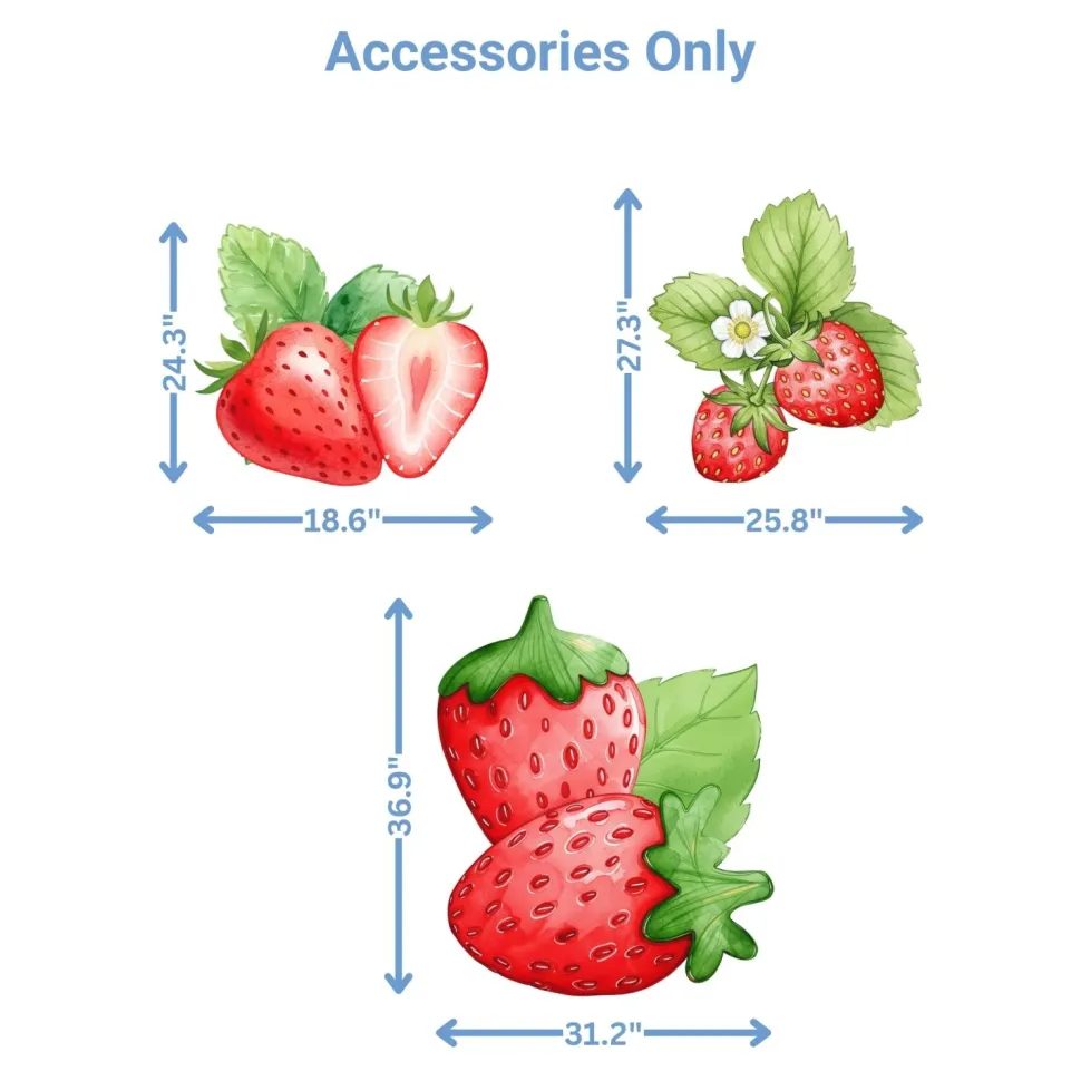 Strawberry Sweet Foam Core Birthday Backdrop Kit by PopScene™