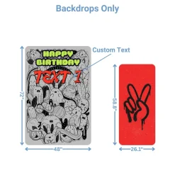 Street Art Graffiti Foam Core Birthday Backdrop Kit by PopScene™