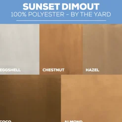 Sunset Dimout Tablecloth by Eastern Mills - Almond - Many Size Options