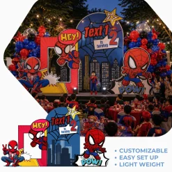 Superheroes - Spider Hero 2 Foam Core Birthday Backdrop Kit by PopScene™