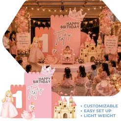 Swan Princess Foam Core Birthday Backdrop Kit by PopScene™