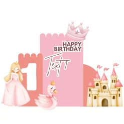 Swan Princess Foam Core Birthday Backdrop Kit by PopScene™