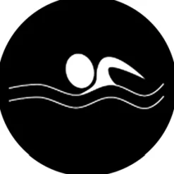 Swimmer - Stock Gobo for Gobo Light Projectors - Choose your size!