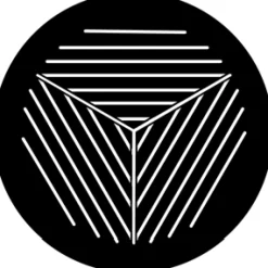 Symmetric 1 - Stock Gobo for Gobo Light Projectors - Choose your size!