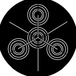 Symmetric 15 - Stock Gobo for Gobo Light Projectors - Choose your size!