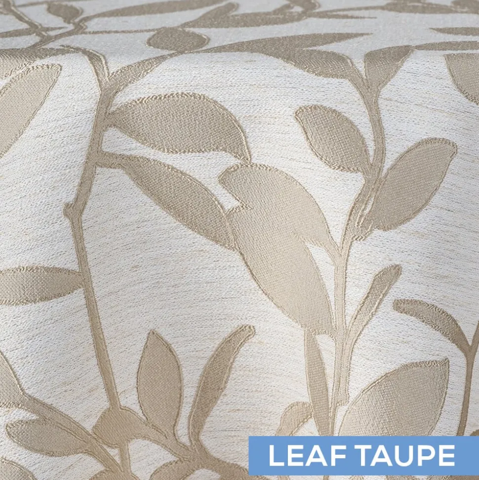 Taupe Elf Leaf Tablecloth by Eastern Mills - Many Size Options