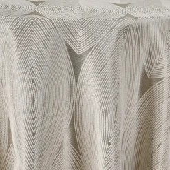 Taupe Sombra Jacquard Tablecloth - Multiple Size Options
