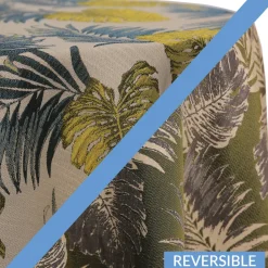 Teal/Lime - Tahiti Tablecloths - DOUBLE-SIDED - MANY SIZE OPTIONS