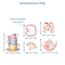 Tea Party Foam Core Birthday Backdrop Kit by PopScene™