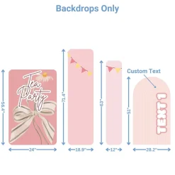 Tea Party Foam Core Birthday Backdrop Kit by PopScene™