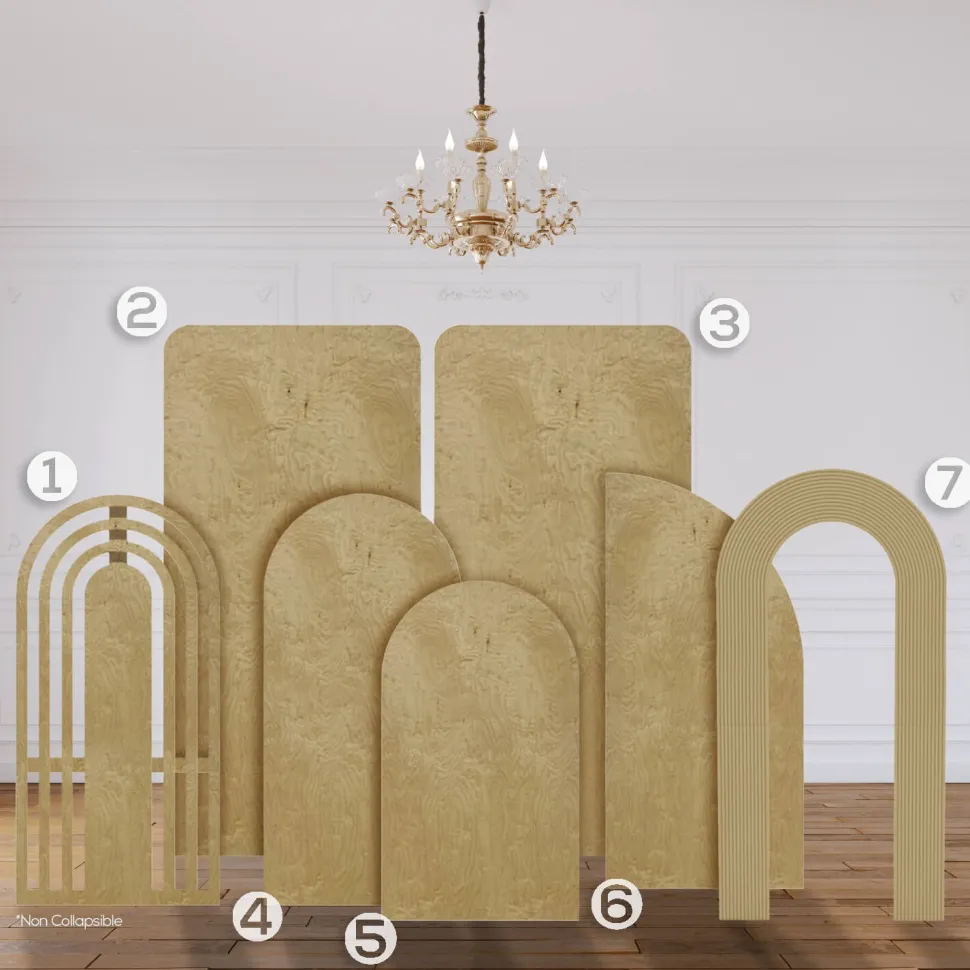 The "James" Chiara 7 Piece Collapsing Wall Panel Set