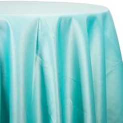 Tiffany Blue - Lamour Matte Satin "Satinessa" Tablecloth - Many Size Options