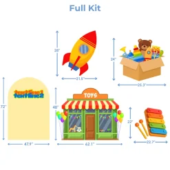 Toy Shop Foam Core Backdrop Kit by PopScene™