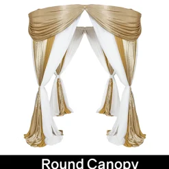 Traditional Theme Pro-Designed Backdrop or 4 Post Canopy Kit - 6ft-14ft Tall