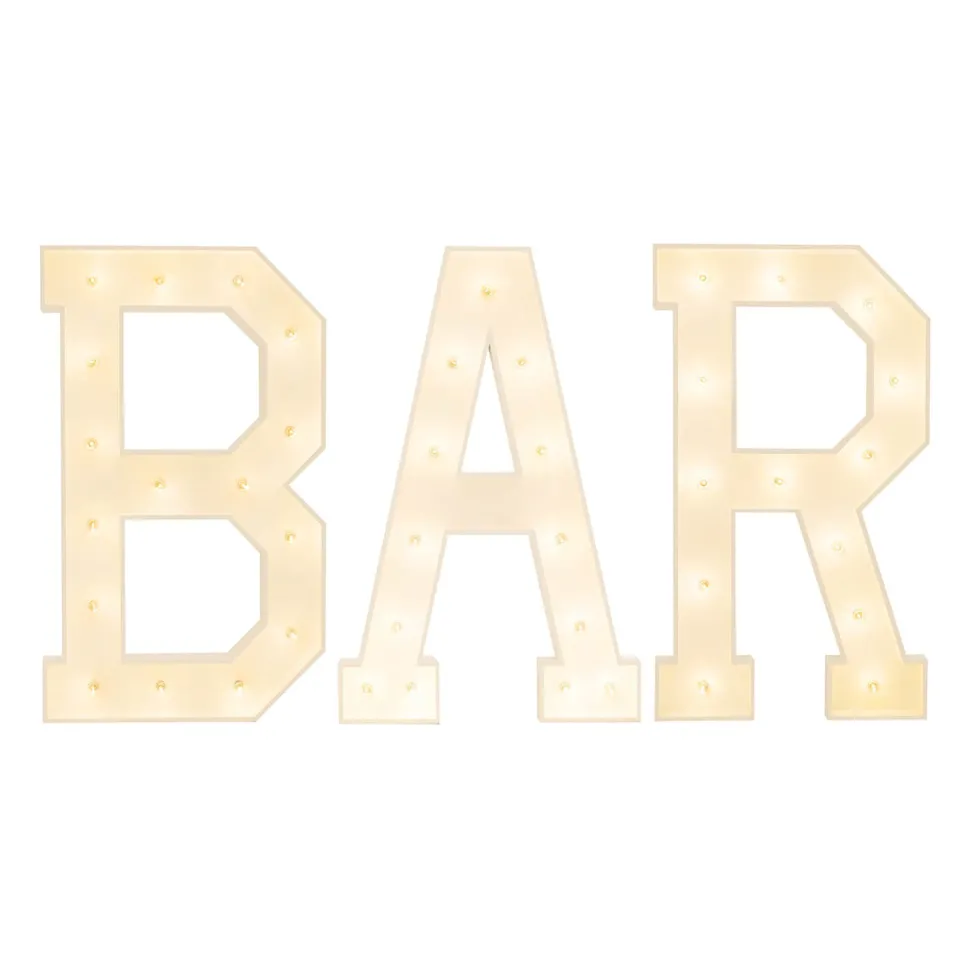 Traditional Wood Marquee "BAR"